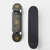 Goud patroon Leaf Design Skateboard (Voorkant)