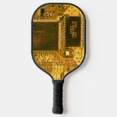 Goud PCB's Printkaart Microchip Aangepast Pickleball Paddle (Achterkant)