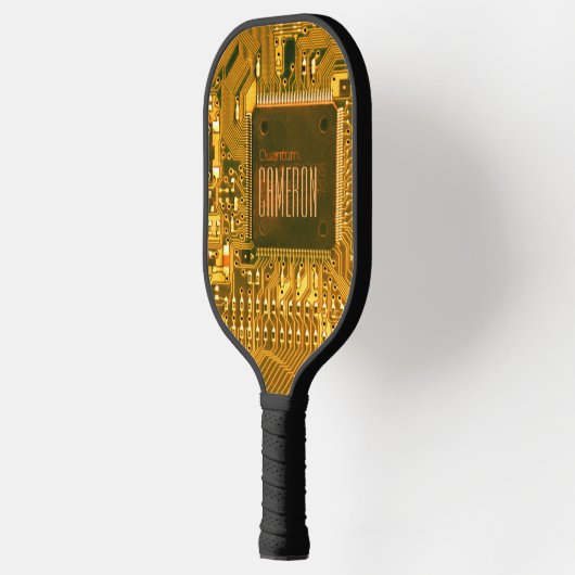 Goud PCB's Printkaart Microchip Aangepast Pickleball Paddle (Links)