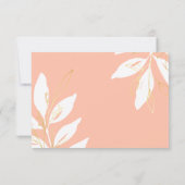 Goud peach - gepersonaliseerde artikelen bedankkaart (Achterkant)