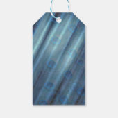 Goud, Peacock Feathers op Emerald Green Silk Cadeaulabel (Achterkant)