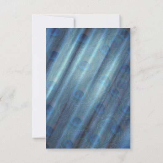 Goud, Peacock Feathers op Emerald Green Silk RSVP Kaartje (Achterkant)