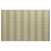 Goud - Peacock Feathers Running Print Stof (Fat Quarter)