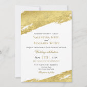 Goud penseel zorgt voor een moderne goudbruis kaart (Voorkant)