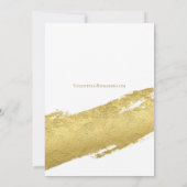 Goud penseel zorgt voor een moderne goudbruis kaart (Achterkant)