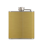 Goud penseeld met aangepaste gegraveerde naam heupfles (Achterkant)