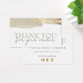 Goud penseelstreken dankzij de kortingskaart visitekaartje (Bureau)