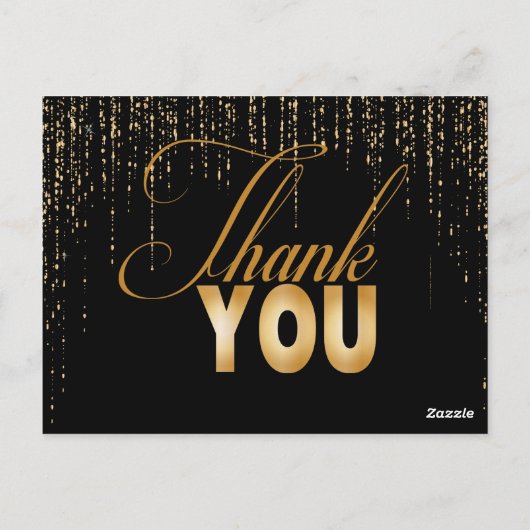 Goud Pensioen Bedankt Kaarten (Achterkant)