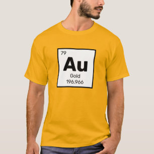 Goud / Periodiek Tafel - AU Element T-shirt