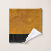 Goud personaliseren met zwart bad handdoek (Wasdoekje)