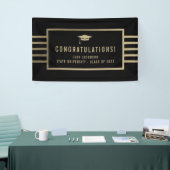 Goud Pet - EDITABLE KLEUR Afstuderen - banner (Beurs)