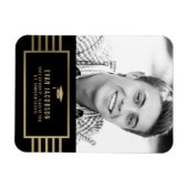 Goud Pet - EDITABLE KLEUR Afstuderen Magnet Magneet (Horizontaal)