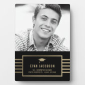 Goud Pet EDITABLE KLEUR Afstuderen Plaque Fotoplaat (voorkant)