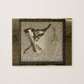 Goud Pet en diploma goud Legpuzzel (Horizontaal)