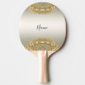 Goud  Ping Pong Paddle Tafeltennisbatje (Voorkant)