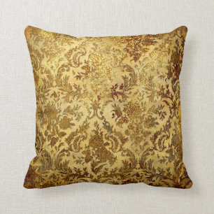 Goud, plattelander, vintage, antiek, elegant kussen