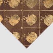 Goud pompoen en bruine herfst ontkoppeling tissuepapier (Detail)