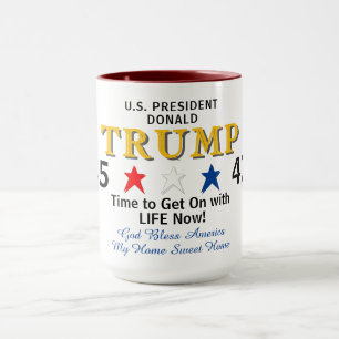 Goud President Trump 45 47 Rood Wit Blauw Mok