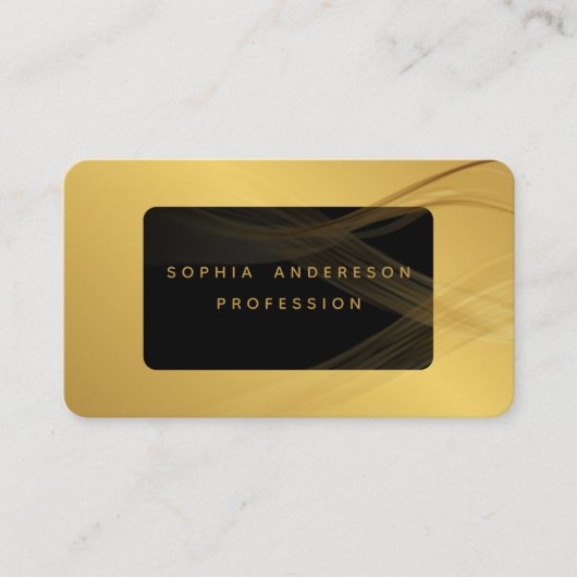 Goud | Professioneel legant modern Golden Visitekaartje (Voorkant)