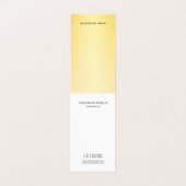 Goud Professioneel Modern Monogram Elegant Eenvoud Visitekaartje (Binnenkant ongevouwen)