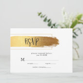 Goud pushslag modern design menu (Staand voorkant)