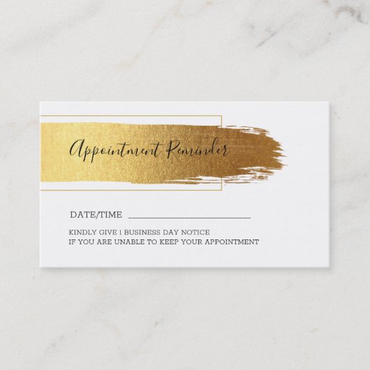 Goud pushslag modern design visitekaartje (Voorkant)