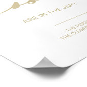 Goud raad hoeveel Vrijgezellenfeest Kisses Poster (Hoek)