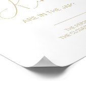 Goud raad hoeveel Vrijgezellenfeest Kisses Poster (Hoek)