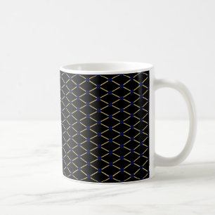 Goud rasterpatroon - Achtergrondkleur aanpassen Koffiemok