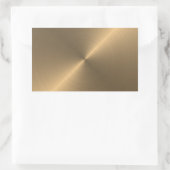 Goud Rechthoekige Sticker (Tas)