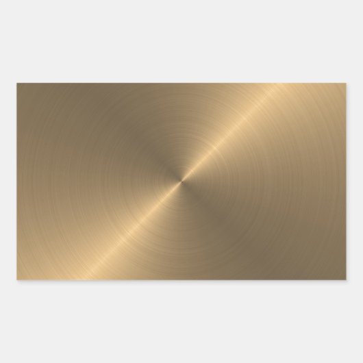 Goud Rechthoekige Sticker (Voorkant)