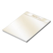 Goud Reflection Gepersonaliseerd Notitieblok (Linkerzijde)