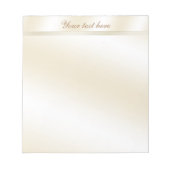 Goud Reflection Gepersonaliseerd Notitieblok (Voorkant)