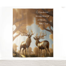 Goud Rendier Malabar kastanje Geldboom Tapijt