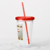 Goud Rendier Vakantie Acryl Tumbler Acryl Drinkbeker (Links)