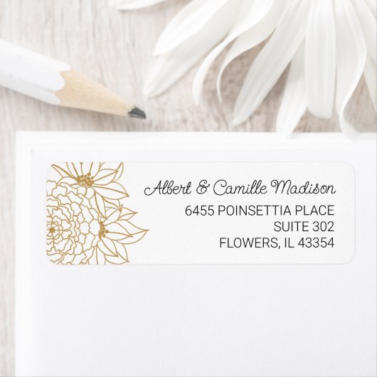 Goud retouradres etiket (Insitu)