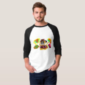 Goud retriever Autumn T-shirt (Voorkant volledig)