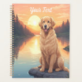 Goud Retriever bij het Meer Planner (Voorkant)