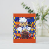 Goud Retriever Chef Briefkaart (Staand voorkant)