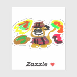 Goud retriever Herfst Sticker