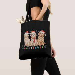 Goud Retriever Hond Kerstmis Sinterklaas Kerst Lic Tote Bag