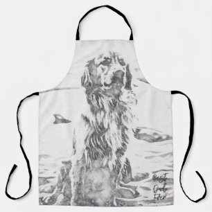Goud Retriever Honden Tekening Vaderdag Schort