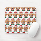 Goud Retriever hondenras Kerstmis Muismat (Met muis)