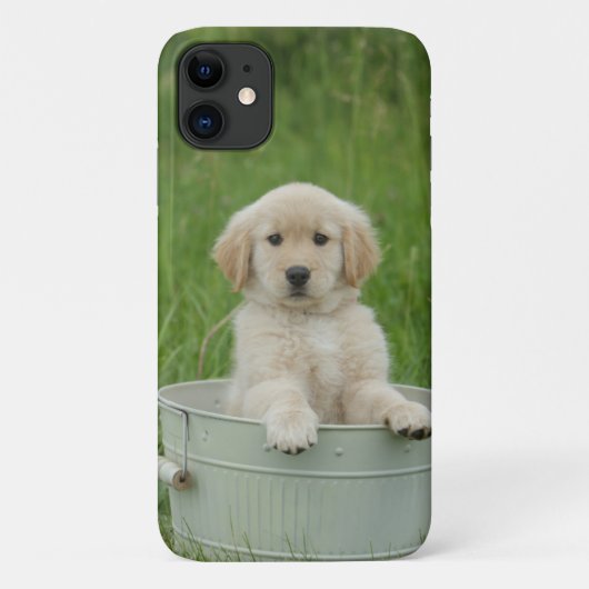 Goud Retriever in wasbak Case-Mate iPhone Case (Achterkant)