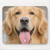 Goud Retriever met een Pil Muismat (Voorkant)