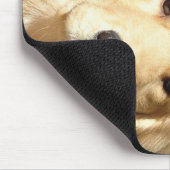 Goud Retriever Met Kerstman Hoed Muismat (Hoek)