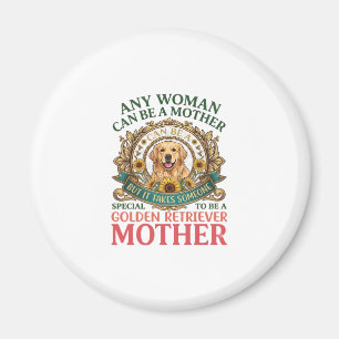 Goud Retriever Moeder Hond Zonnebloemen Bijen_1 Magneet