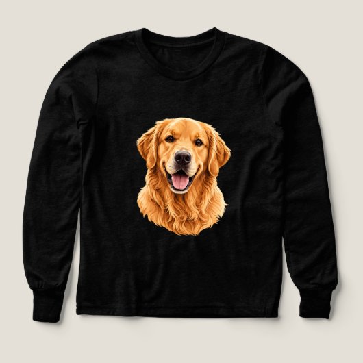 Goud Retriever Portret Honden Illustratie (Voorkant)