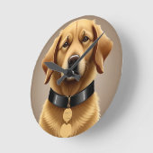 Goud Retriever Portret  Ronde Klok (Hoek)