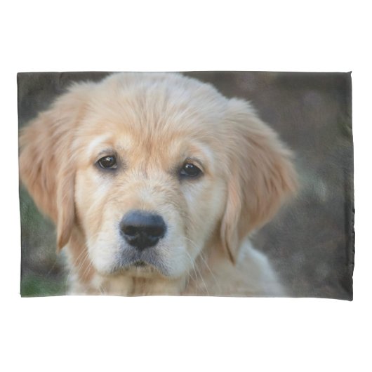Goud Retriever Pup Kussensloop (Voorkant)